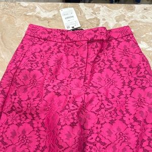 Pink lace pants !